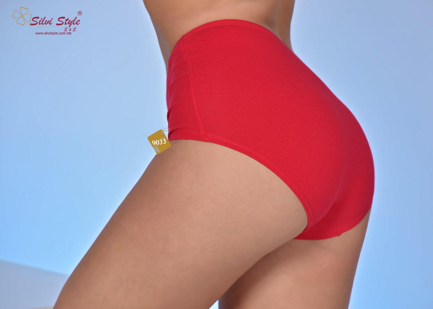 Женски памучни килоти со ултра висок струк